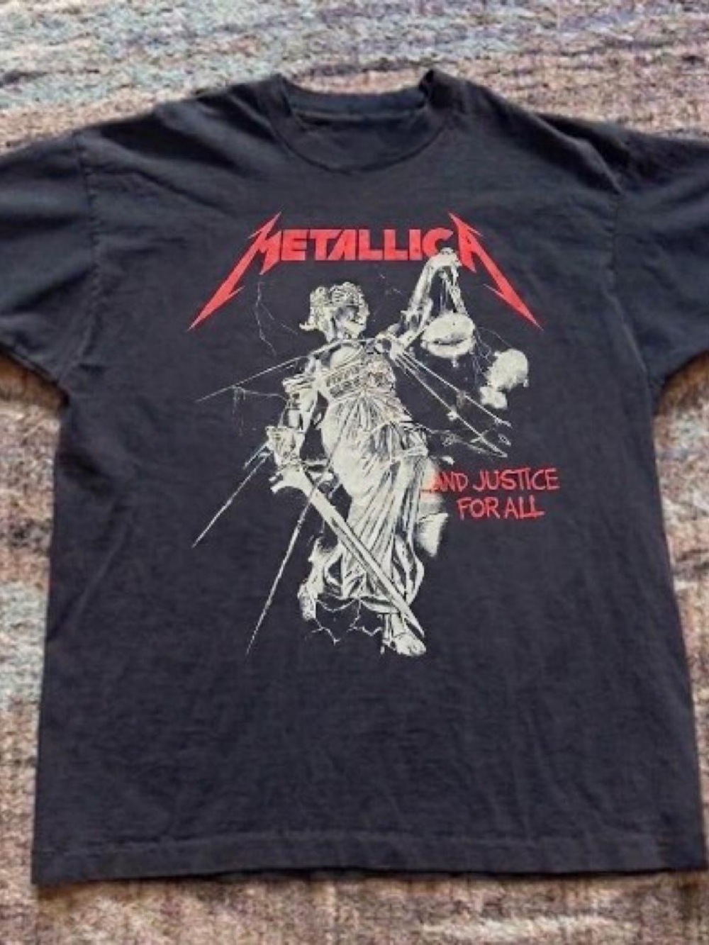 Gildan Black Metallica '...And Justice For All' Graphic Tee